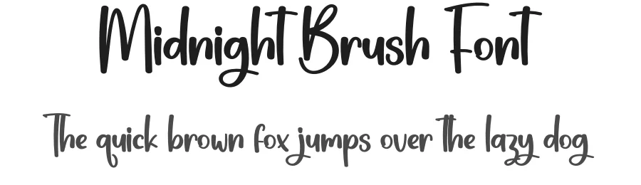 Midnight Brush Font by creativeletter — Script Handwritten Font