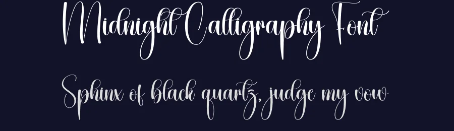 Midnight Calligraphy Font by creativeletter — Script Handwritten Font — thumbnail 2