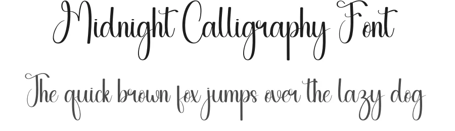 Midnight Calligraphy Font by andikastudio — Script Handwritten Font