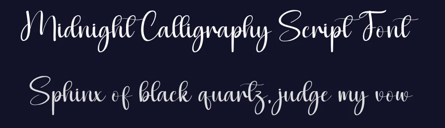 Midnight Calligraphy Script Font by andikastudio — Display Font — thumbnail 2