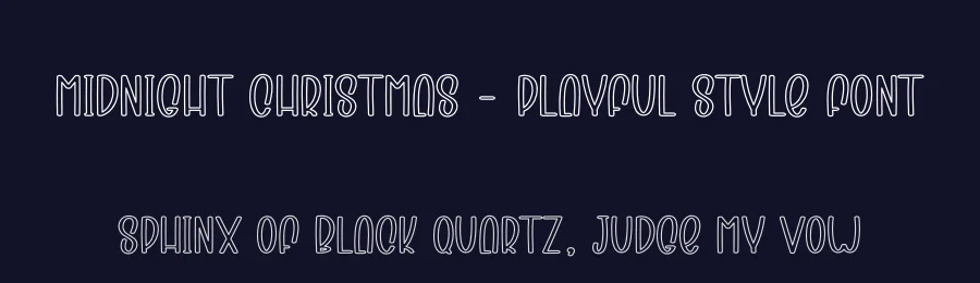 Midnight Christmas – Playful Style Font by creativeletter — Display Font — thumbnail 2