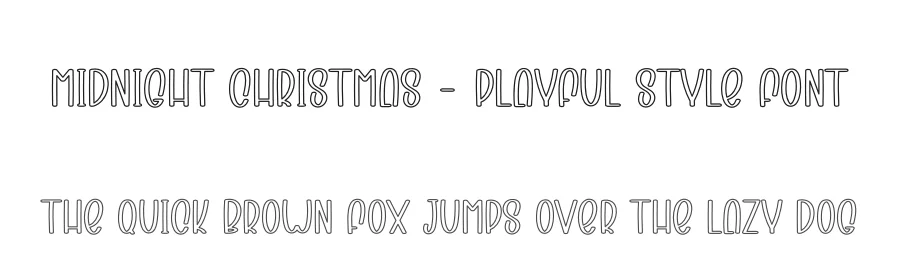 Midnight Christmas – Playful Style Font by creativeletter — Display Font