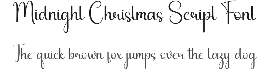 Midnight Christmas Script Font by andikastudio — Script Handwritten Font