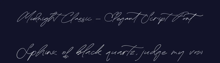 Midnight Classic – Elegant Script Font by stylishtype.co — Script Handwritten Font — thumbnail 2