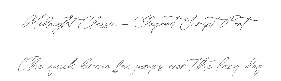 Midnight Classic – Elegant Script Font by stylishtype.co — Script Handwritten Font