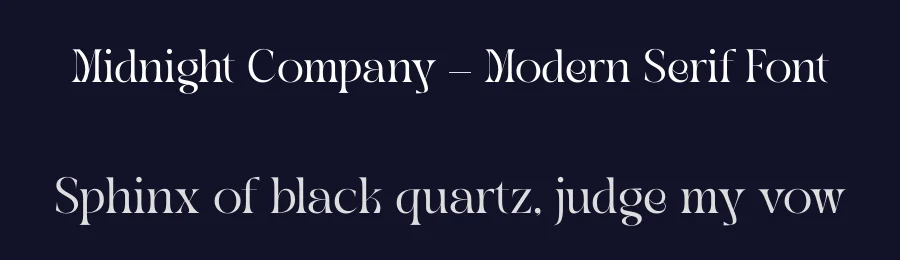 Midnight Company – Modern Serif Font by timelesstype.co — Serif Font — thumbnail 2