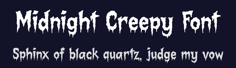 Midnight Creepy Font by Dreamink Studio — Display Font — thumbnail 2