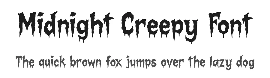 Midnight Creepy Font by Dreamink Studio โ Display Font