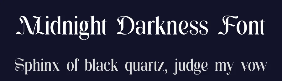 Midnight Darkness Font by UICreative — Serif Font — thumbnail 2