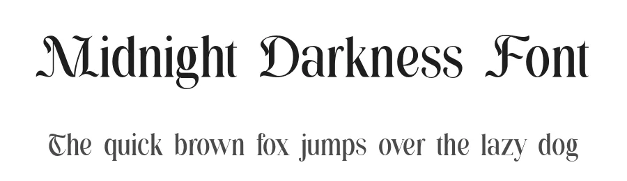 Midnight Darkness Font by UICreative — Serif Font