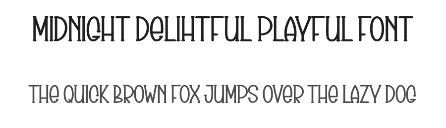 Midnight Delihtful Playful Font by creativeletter — Script Handwritten Font