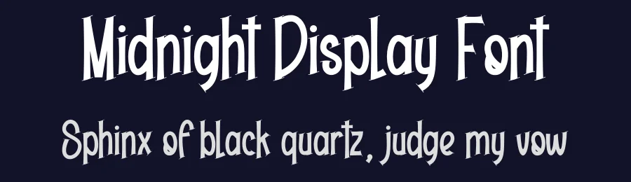Midnight Display Font by creativeletter — Display Font — thumbnail 2