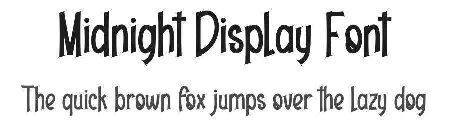 Midnight Display Font by creativeletter — Display Font