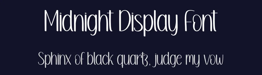 Midnight Display Font by creativeletter — Display Font — thumbnail 2