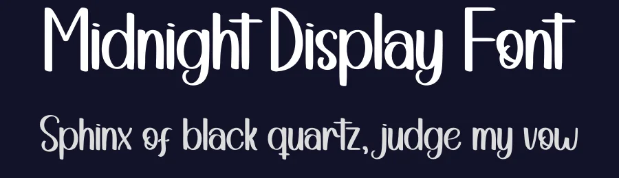 Midnight Display Font by andikastudio — Display Font — thumbnail 2