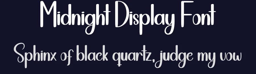Midnight Display Font by creativeletter — Display Font — thumbnail 2