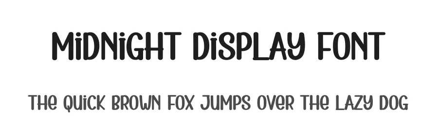 Midnight Display Font by creativeletter — Display Font
