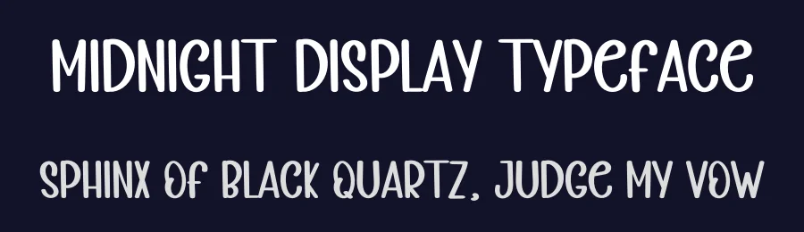 Midnight Display Typeface by inermediaSTUDIO — Display Font — thumbnail 2