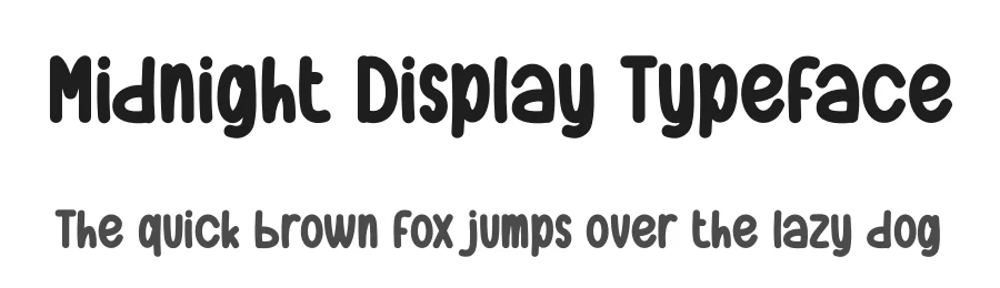 Midnight Display Typeface by andikastudio — Display Font