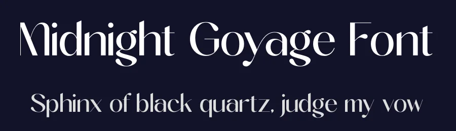 Midnight Goyage Font by timelesstype.co — Display Font — thumbnail 2
