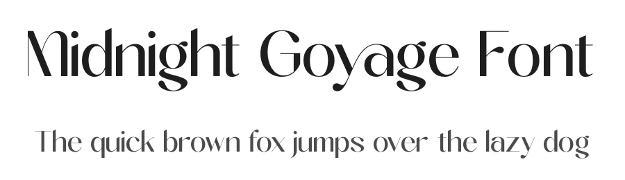 Midnight Goyage Font by timelesstype.co — Display Font