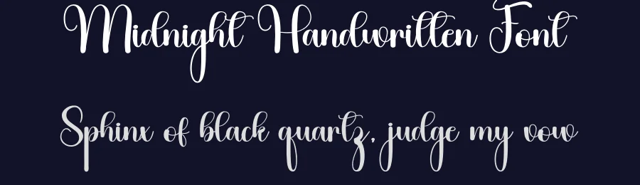 Midnight Handwritten Font by inermediaSTUDIO — Script Handwritten Font — thumbnail 2