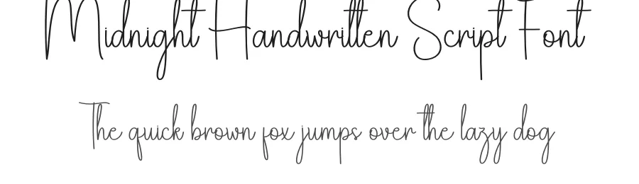 Midnight Handwritten Script Font by andikastudio — Script Handwritten Font