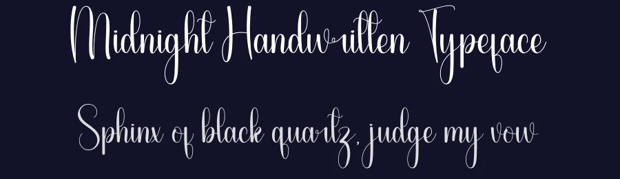 Midnight Handwritten Typeface by andikastudio — Script Handwritten Font — thumbnail 2