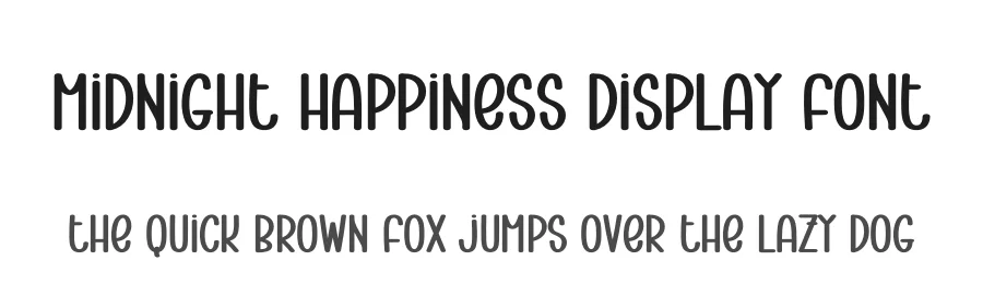 Midnight Happiness Display Font by creativeletter — Display Font