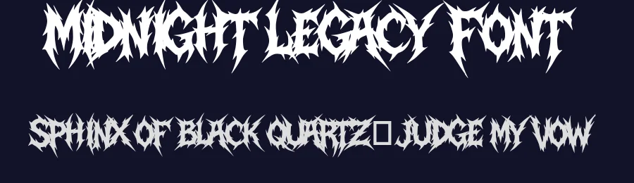 Midnight Legacy Font by enxyclo — Blackletter Font — thumbnail 2