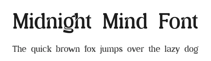 Midnight Mind Font by UICreative — Slab Serif Font