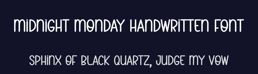 Midnight Monday Handwritten Font by andikastudio — Display Font — thumbnail 2