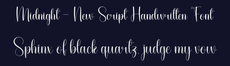 Midnight – New Script Handwritten Font by andikastudio — Script Handwritten Font — thumbnail 2