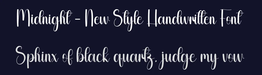 Midnight – New Style Handwritten Font by andikastudio — Script Handwritten Font — thumbnail 2