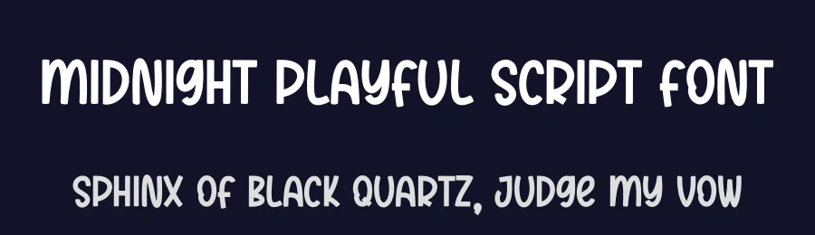 Midnight Playful Script Font by creativeletter — Script Handwritten Font — thumbnail 2