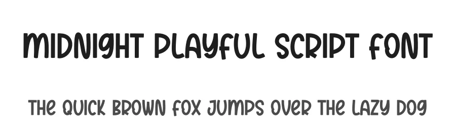 Midnight Playful Script Font by creativeletter — Script Handwritten Font