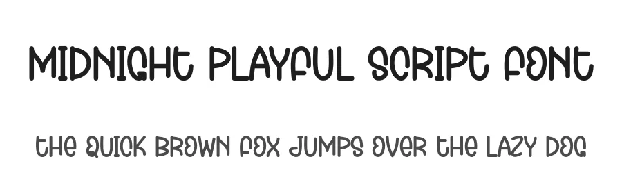 Midnight Playful Script Font by creativeletter — Script Handwritten Font