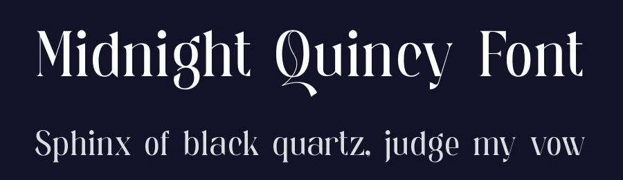 Midnight Quincy Font by Rismatype — Display Font — thumbnail 2