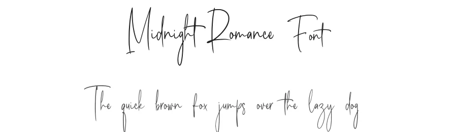Midnight Romance Font by Rochart — Script Handwritten Font
