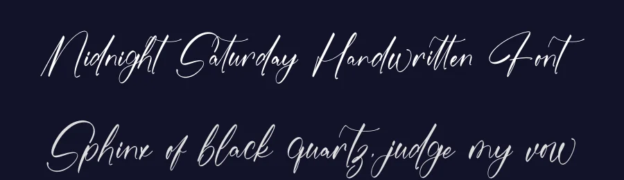 Midnight Saturday Handwritten Font by stylishtype.co — Script Handwritten Font — thumbnail 2