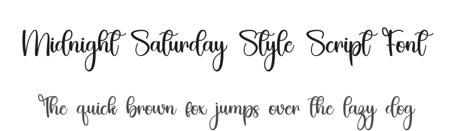 Midnight Saturday Style Script Font by inermediaSTUDIO — Script Handwritten Font