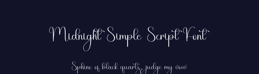 Midnight Simple Script Font by freshtypeink — Script Handwritten Font — thumbnail 2