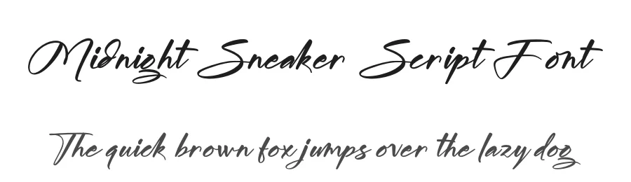 Midnight Sneaker Script Font by Operatype.Co — Script Handwritten Font