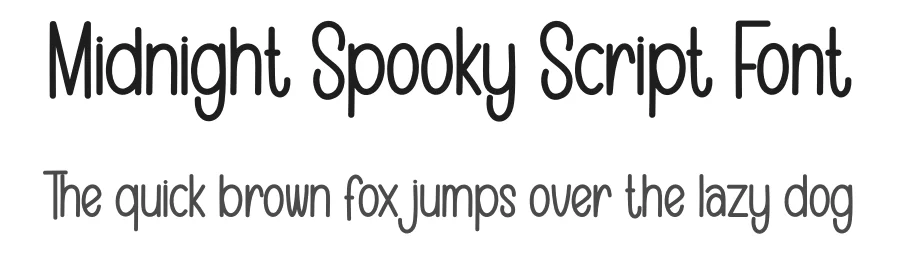 Midnight Spooky Script Font by creativeletter — Display Font