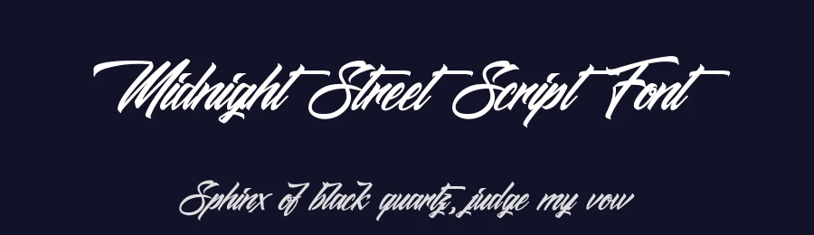 Midnight Street Script Font by Octotype — Script Handwritten Font — thumbnail 2