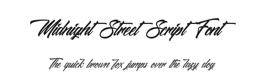 Midnight Street Script Font by Octotype — Script Handwritten Font