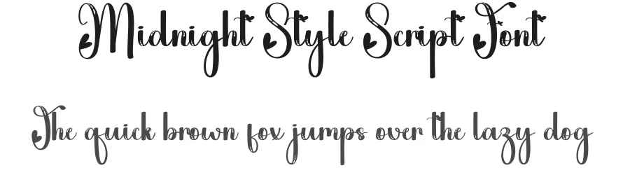 Midnight Style Script Font by creativeletter — Script Handwritten Font