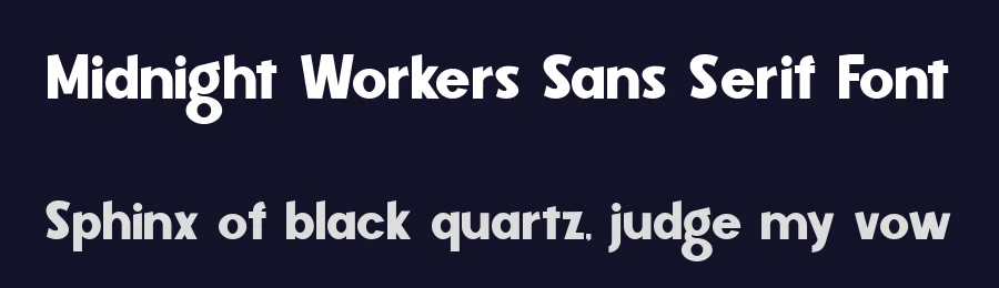 Midnight Workers Sans Serif Font by figuree studio — Sans Serif Font — thumbnail 2