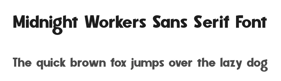 Midnight Workers Sans Serif Font by figuree studio — Sans Serif Font