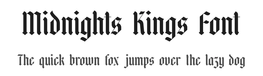 Midnights Kings Font by timelesstype.co — Blackletter Font